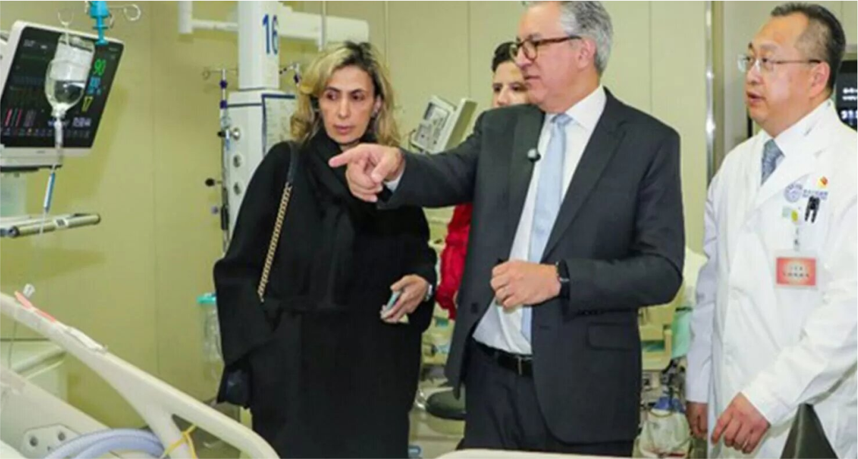 hospital inteligente chinês Ministro da Saúde explora inovação