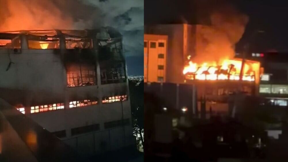 Incêndio de grandes proporções atinge prédio em Belo Horizonte