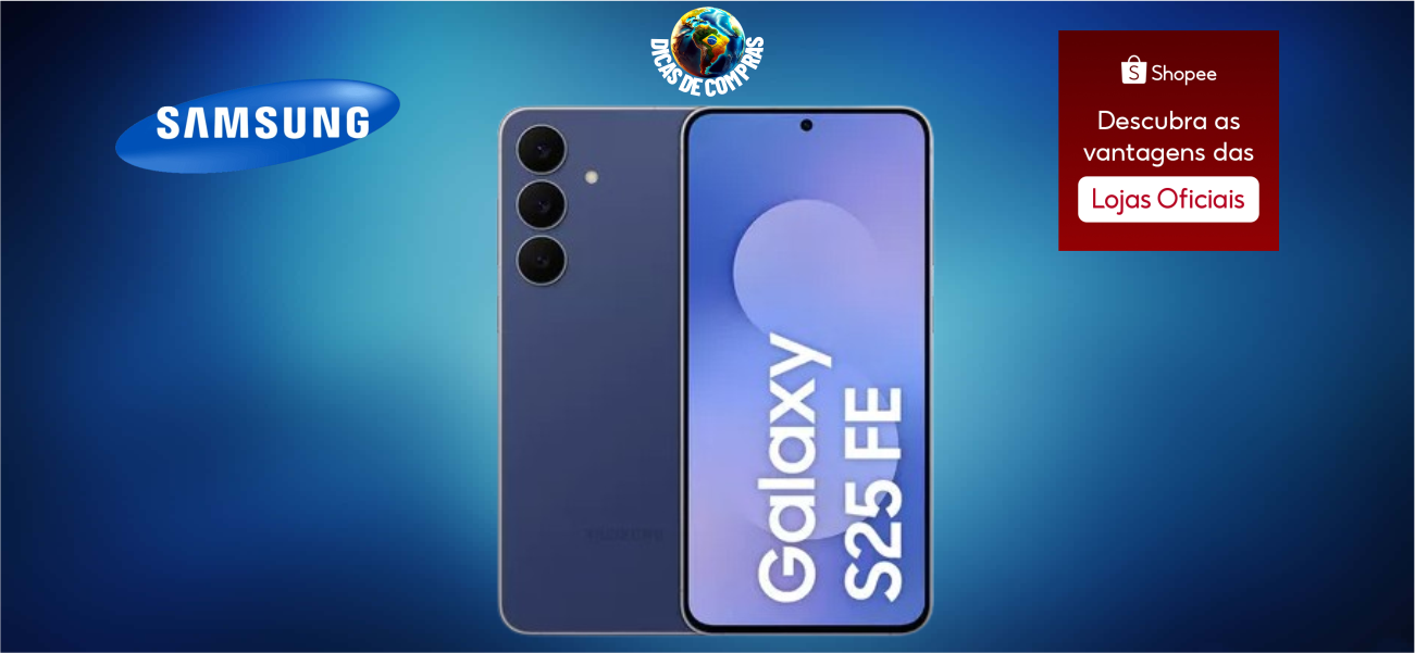 Galaxy S25 FE de 256GB em Oferta na Loja Oficial da Samsung na Shopee