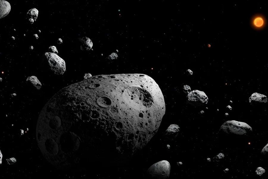 Telescópio Descobre Asteroide Gigante com Rotação em Velocidade Recorde