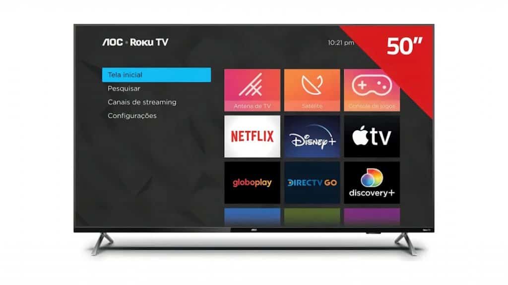 AOC Lança Smart TV de 50 Polegadas com Recursos Avançados