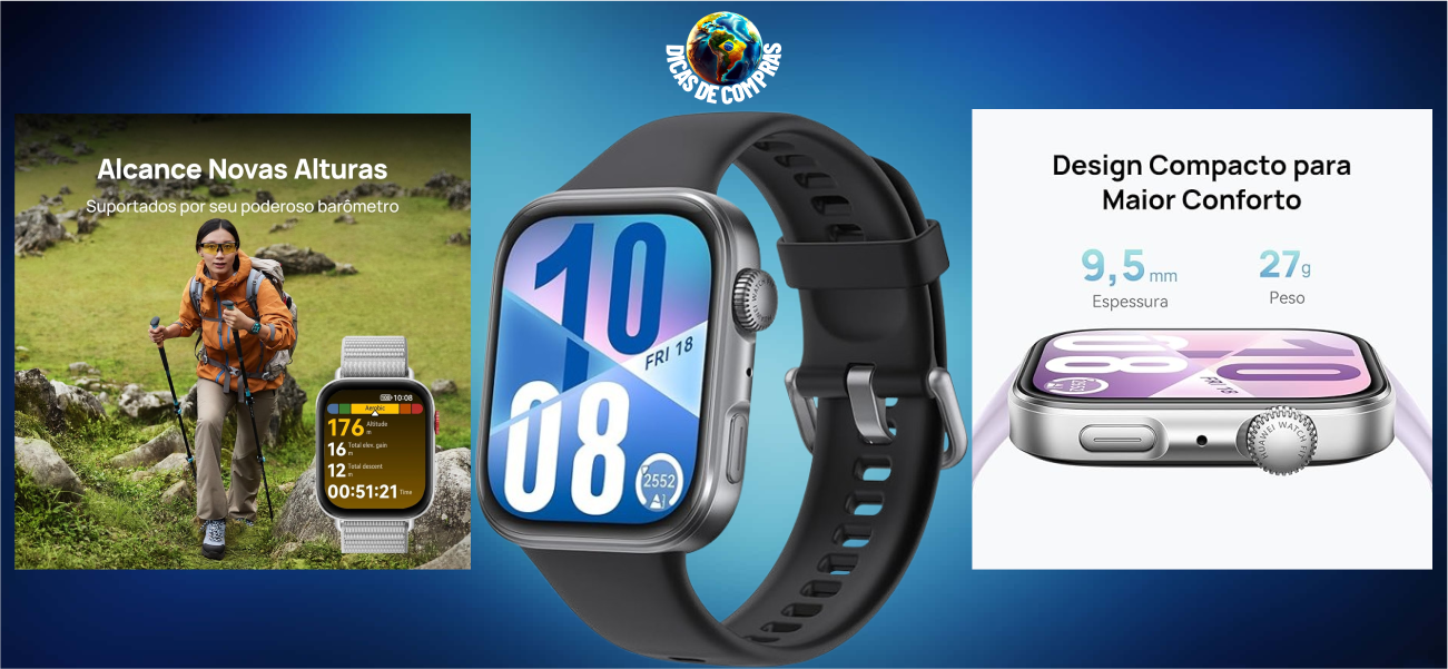 Huawei Watch Fit 4: Smartwatch está com descontão na Amazon