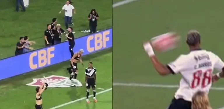 Flu provocou volante do Vasco após ele Pisar no Escudo Tricolor