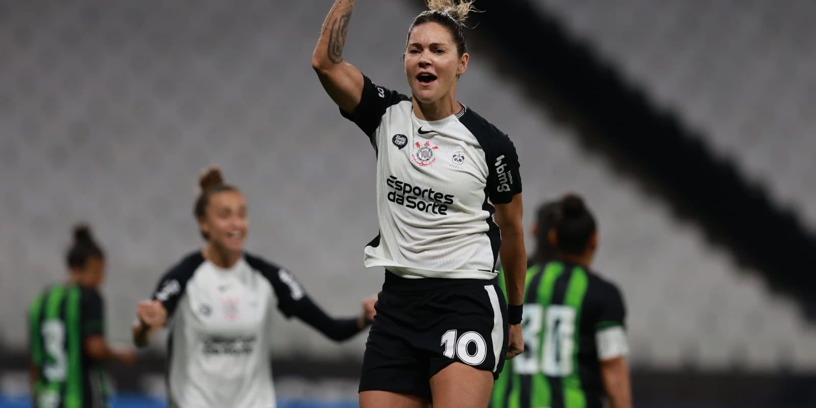 Corinthians goleia América-MG e sobe na tabela do Brasileirão Feminino