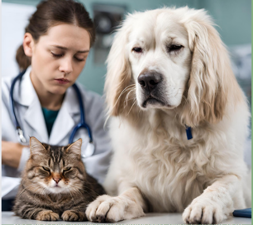 Cão e Gato doentes