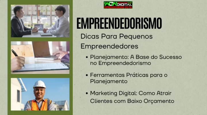 Empreendedorismo: Dicas Para Pequenos Empreendedores