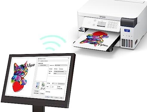         Impressora EPSON Sublimática Surecolor F170, tanque de tinta colorida - USB, A4, Branca, C11CJ80202       