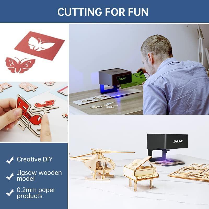         DAJA DJ6 Pro Laser Engraver with Higher Columns Máquina de gravação a laser portátil DIY com suporte para Win/sistema móvel/cortador a laser off-line (Envio local, incluindo imposto de importação)       