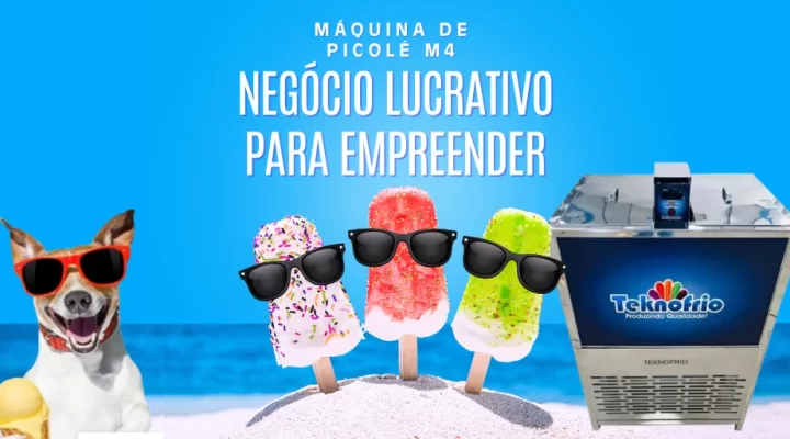 Máquina de Picolé M4: Negócio Lucrativo Para Empreender