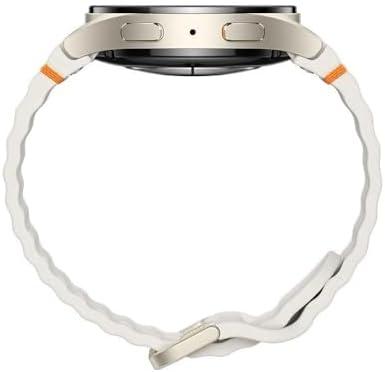         Samsung Galaxy Watch7 Smartwatch 40mm Bluetooth, Galaxy AI, Tela em Cristal de Safira, GPS de Dupla Frequência, Monitoramento avançado de saúde, sono e de coração, Processador de 3nm - Creme       